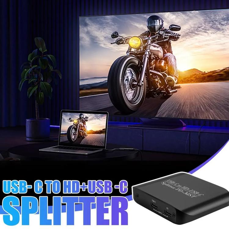 Divisor de vídeo HD NK-E70 de USB-C a HDTV, USB-C 4K 60Hz con puerto de alimentación PD, compatible con MST y SST., Type-C to HDTV, Type-C