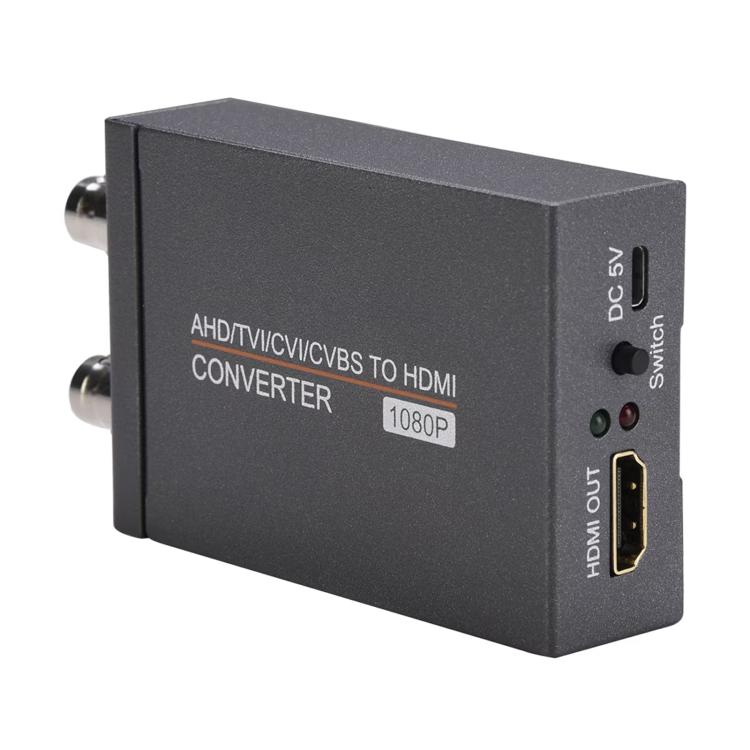 Convertidor de señal de cámara NK-T8 Dual AHD a HDMI 1080P HD BNC, compatible con TVI, CVI y CVBS., Dual AHD to HDMI