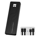 Carcasa para SSD THERMALRIGHT HR-EB109 M.2 NVMe / SATA de doble protocolo con cable USB a Tipo-C y cable Tipo-C a Tipo-C., EB109 Dual Protocol Dual Cable