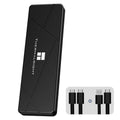 Carcasa para SSD THERMALRIGHT HR-EB115 M.2 NVMe / SATA de doble protocolo con cable USB a Tipo-C y cable Tipo-C a Tipo-C., EB115 Dual Protocol Dual Cable