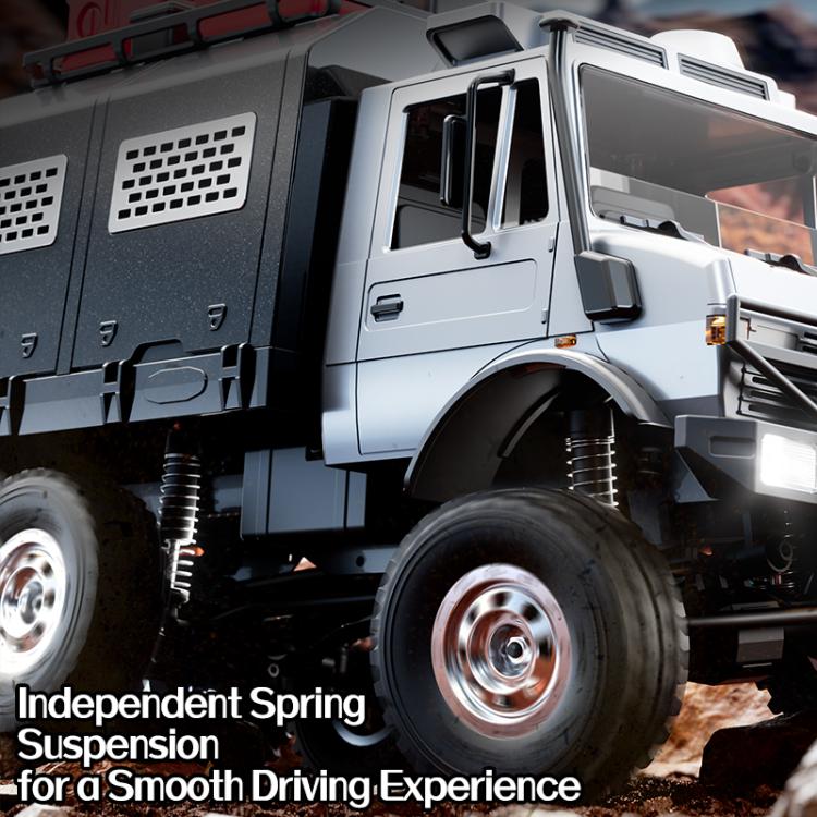 JJR/C C8823C Unimog de seis ruedas, coche teledirigido todoterreno, edición insignia Crossing de C-Type