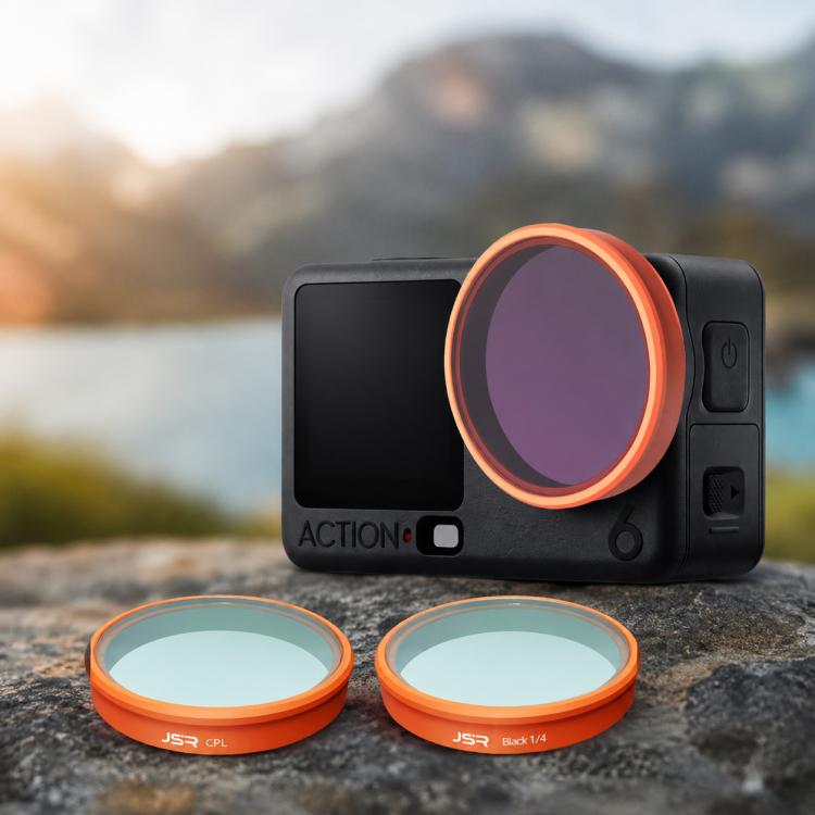 Filtro para lente de cámara DJI Osmo Action 6 JSR KO Series, UV, CPL, ND8, ND16, ND32, ND64, ND8PL, ND16PL, ND32PL, ND64PL, STAR, NIGHT, Black Mist 1/4, 3 in 1 UV ND8/16, 4 in 1 ND8-64, 4 in 1 CPL ND8/16/32, 4 in 1 Black Mist CPL ND, 4 in 1 Macro CPL N...