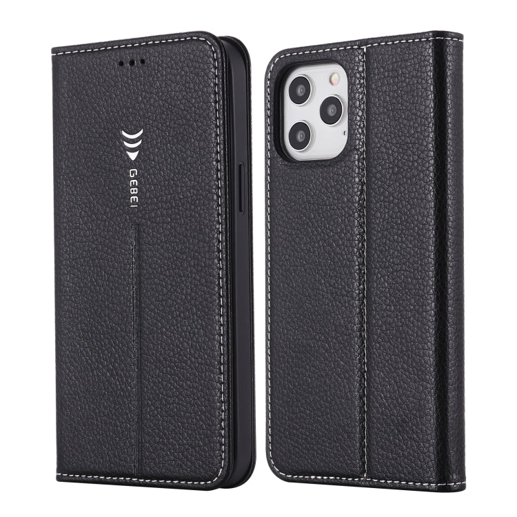 Estuche protector con tapa horizontal GEBEI PU + TPU con soporte y ranuras para tarjetas, For iPhone 12 mini, For iPhone 12 / 12 Pro, For iPhone 12 Pro Max