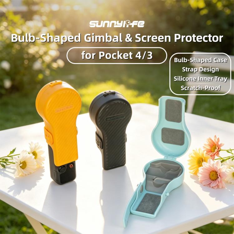 Funda protectora para cámara con forma de bombilla colorida de Sunnylife, For DJI Osmo Pocket 4 / 3