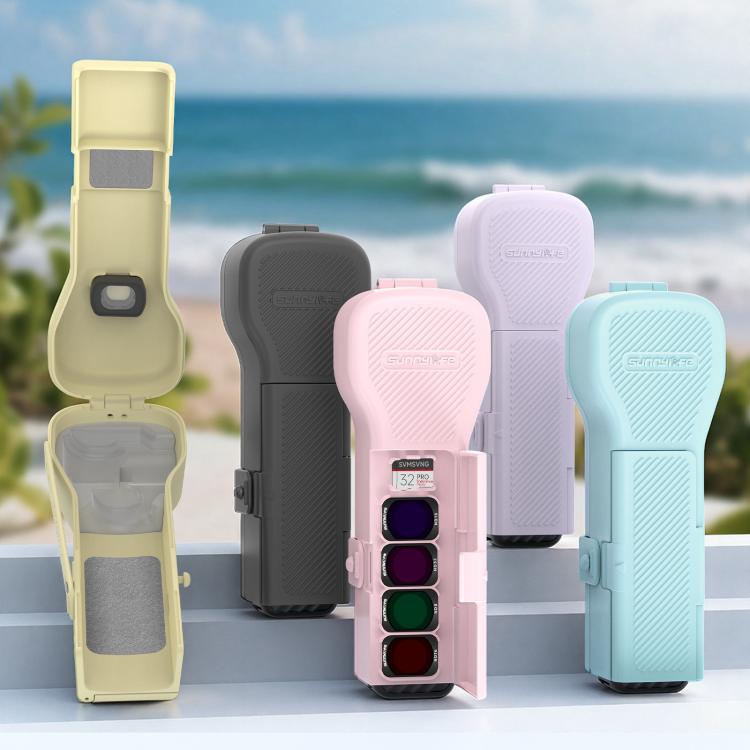 Funda protectora colorida Sunnylife para cámara gimbal, carcasa protectora con caja de filtro y caja de almacenamiento., For DJI Osmo Pocket 4 / 3
