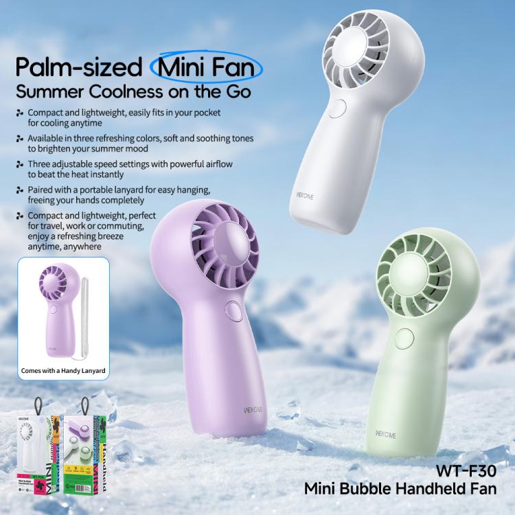 Ventilador de mano mini burbuja WK WT-F30