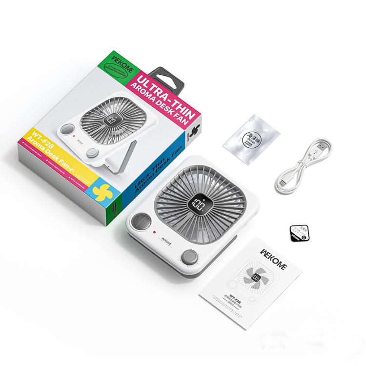 Ventilador de escritorio ultrafino WK WT-F28 con aromaterapia.