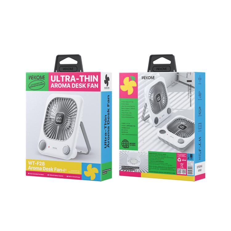 Ventilador de escritorio ultrafino WK WT-F28 con aromaterapia.