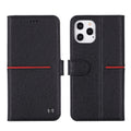 Estuche protector con tapa horizontal de cuero de grano superior GEBEI con soporte y ranuras para tarjetas y billetera y marco de fotos, For iPhone 12 mini, For iPhone 12 / 12 Pro, For iPhone 12 Pro Max