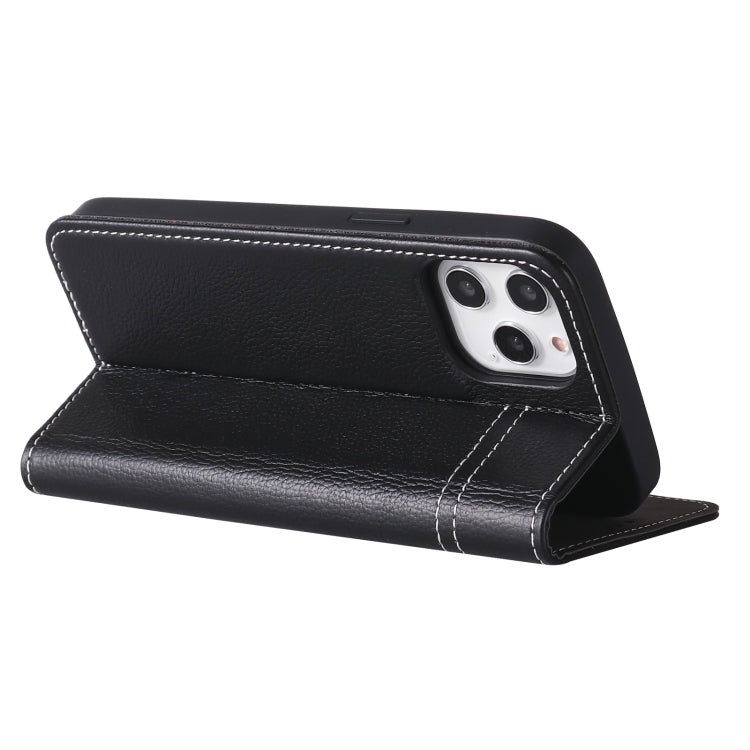 Estuche protector con tapa horizontal de cuero de grano superior GEBEI con soporte y ranuras para tarjetas, For iPhone 12 mini, For iPhone 12 / 12 Pro, For iPhone 12 Pro Max
