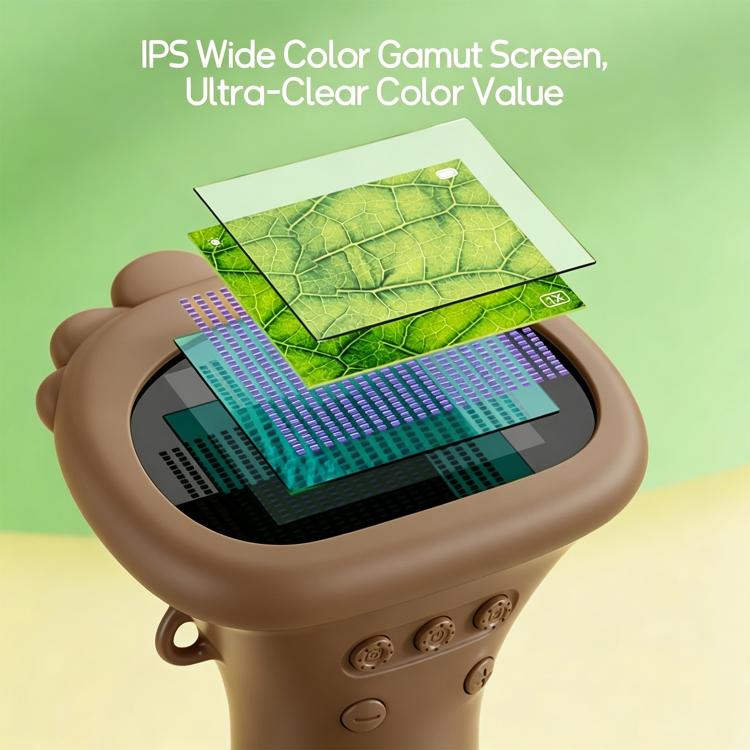 Microscopio óptico portátil para niños con pantalla de 2 pulgadas