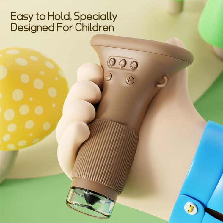 Microscopio óptico portátil para niños con pantalla de 2 pulgadas