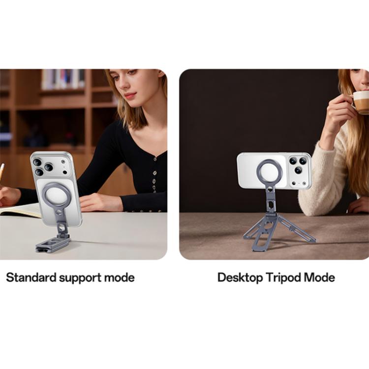 Trípode portátil plegable de aleación de aluminio Yesido C231 con soporte magnético para teléfono y selfie.