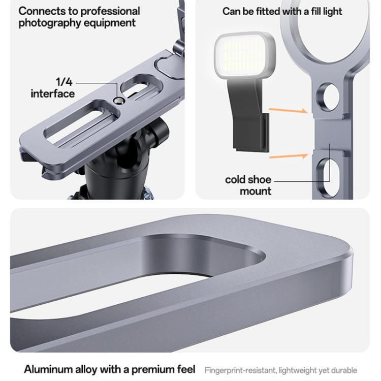 Trípode portátil plegable de aleación de aluminio Yesido C231 con soporte magnético para teléfono y selfie.