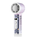 Ventilador de mano autooscilante K75 con LED