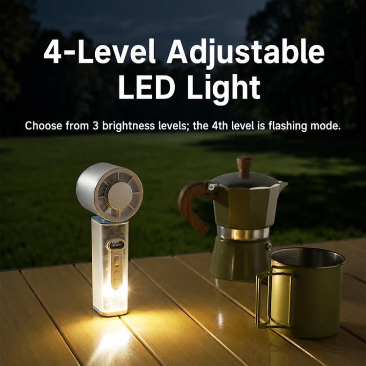 Ventilador de mano autooscilante K75 con LED