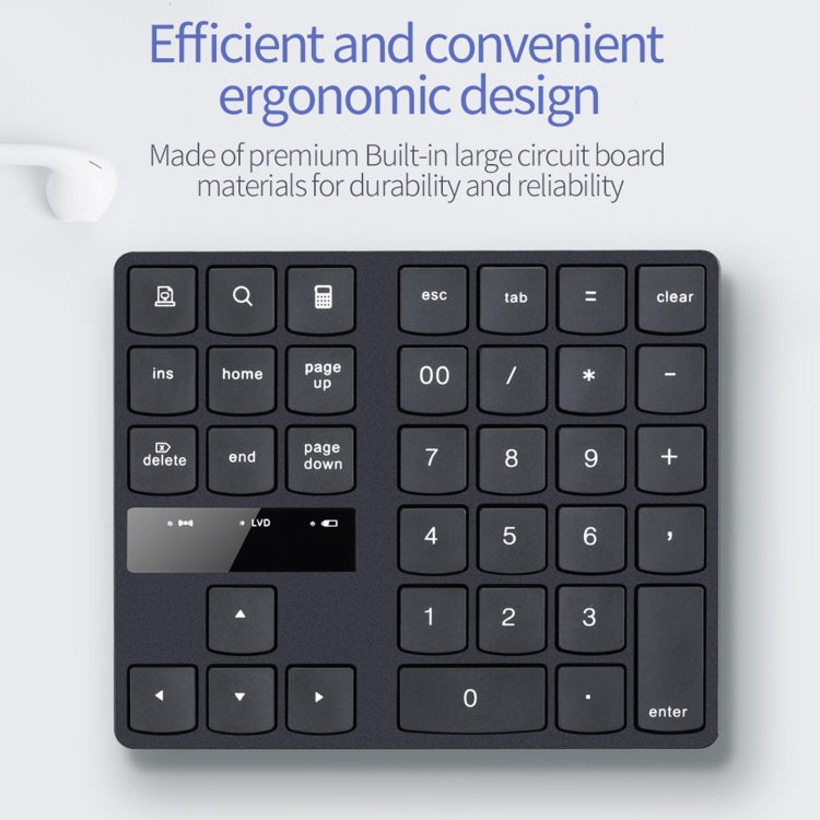 533 35 teclas 2.4G Teclado digital de carga inalámbrica de diseño ultrafino