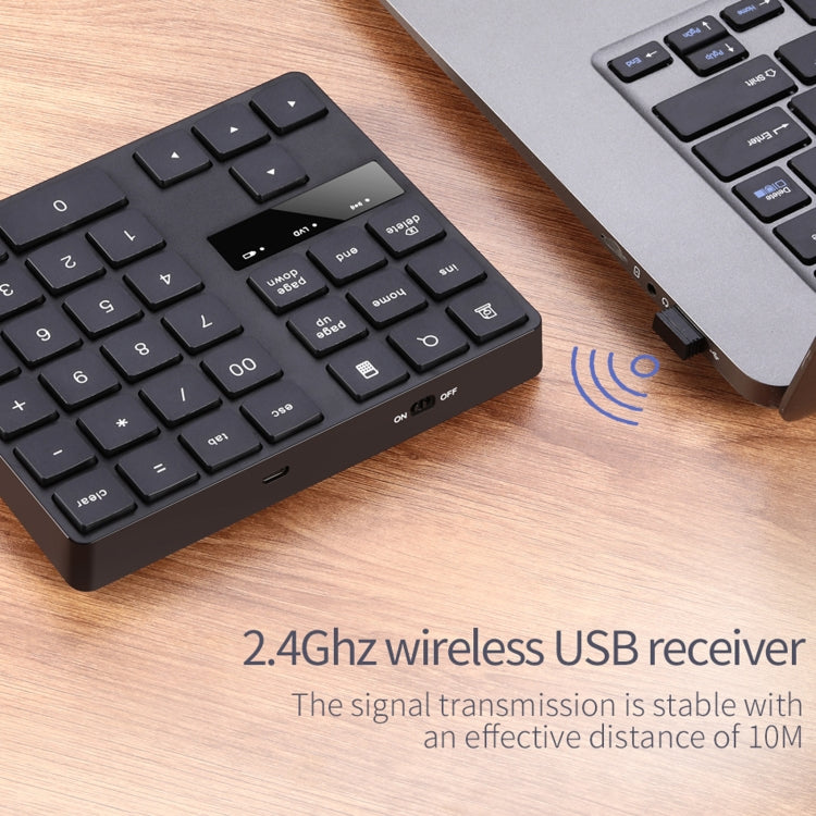 533 35 teclas 2.4G Teclado digital de carga inalámbrica de diseño ultrafino
