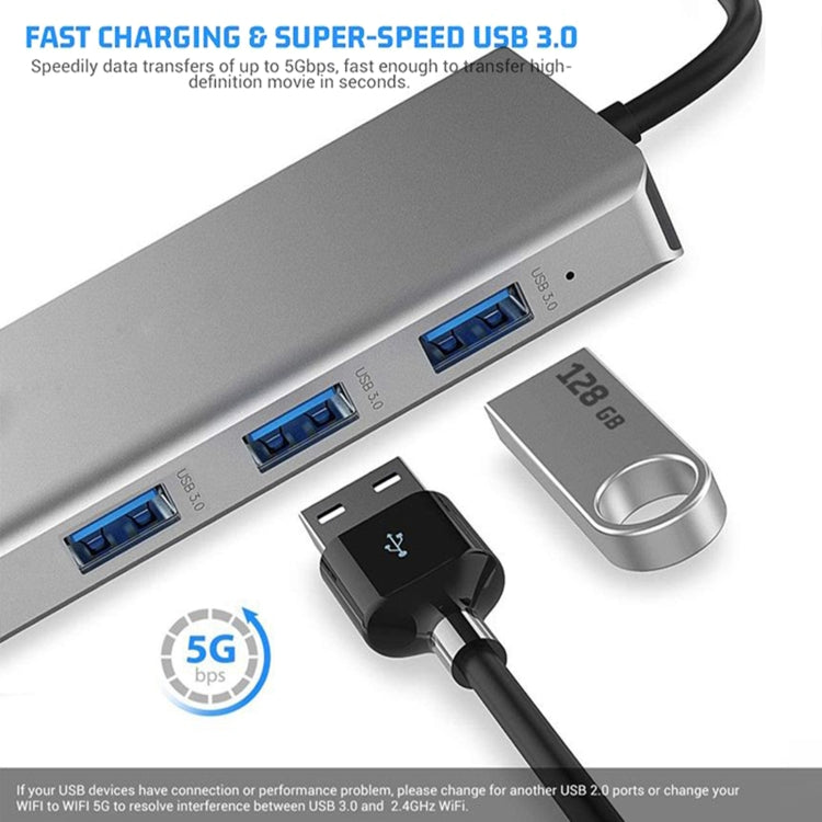 12 en 1 HDMI x2 + USB3.0 + USB2.0 + Carga PD + VGA + RJ45 + Conector de 3,5 mm + TF/SD x2 Tipo-C / Estación de acoplamiento HUB USB-C