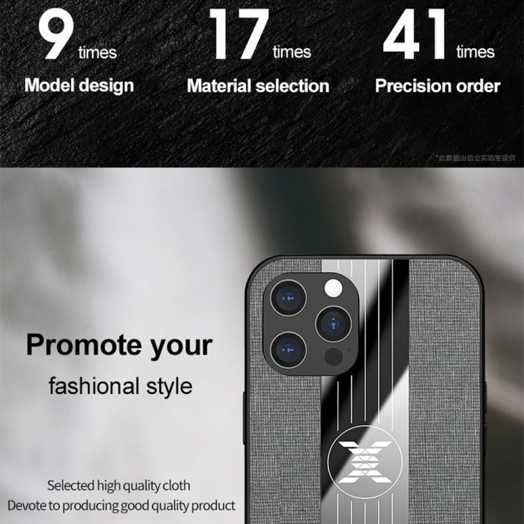 Funda protectora de TPU a prueba de golpes con textura de tela de costura XINLI con soporte para anillo, For iPhone 12, For iPhone 12 Pro, For iPhone 12 Pro Max, For iPhone 12 Mini