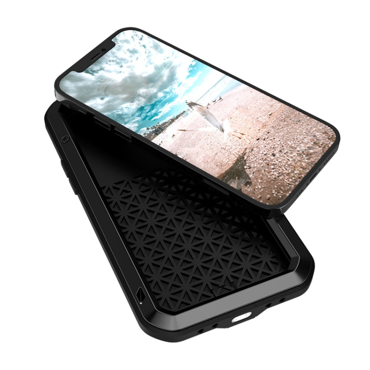 LOVE MEI Metal a prueba de golpes impermeable a prueba de polvo funda protectora, For iPhone 12 Pro, For iPhone 12 Pro Max