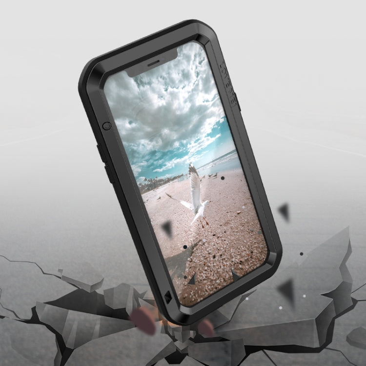 LOVE MEI Metal a prueba de golpes impermeable a prueba de polvo funda protectora, For iPhone 12 Pro, For iPhone 12 Pro Max