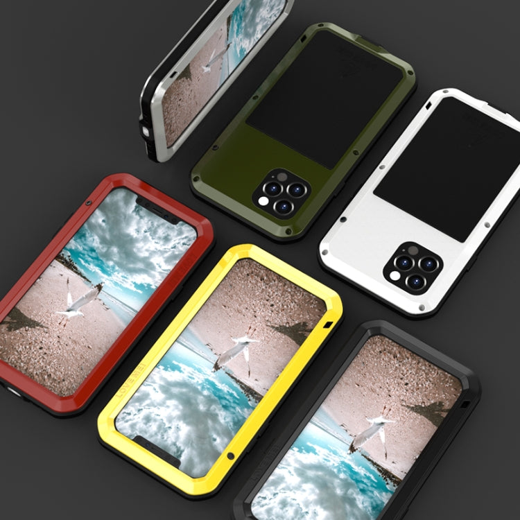 LOVE MEI Metal a prueba de golpes impermeable a prueba de polvo funda protectora, For iPhone 12 Pro, For iPhone 12 Pro Max