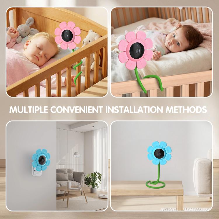 V1 Flower Shaped 4MP Baby Monitor Care Camera, EU Plug, US Plug