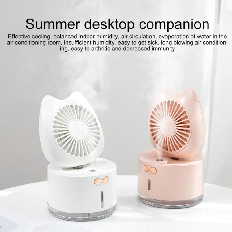 Ventilador humidificador con pulverizador recargable de escritorio para el hogar con forma de gato BD-MM1