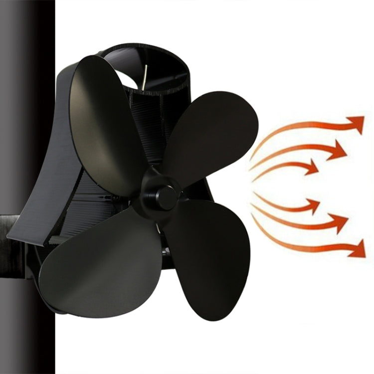 YL-105 Ventilador de estufa para chimenea accionado por calor de aluminio de 4 aspas, YL-105 (Black), YL-105 (Bronze), YL-105 (Grey), YL-105 (Gold), YL-105 (Rose Red), YL-105 (Silver), YL-105(White)