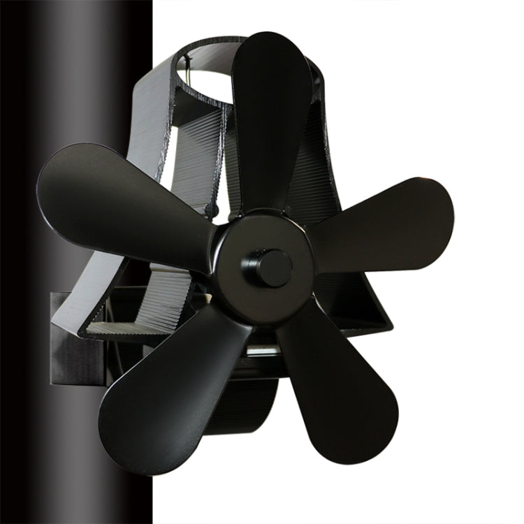 YL-106 Ventilador de estufa de chimenea accionado por calor de aluminio de alta temperatura de 5 aspas, YL-106 (Black), YL-106 (Bronze), YL-106 (Grey), YL-106 (Gold), YL-106 (Rose Red), YL-106 (Silver), YL-106 (White)
