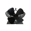 YL201 Ventilador de estufa de chimenea accionado por calor de metal de alta temperatura de 4 aspas, YL201 (Black), YL201 (Bronze), YL201 (Grey), YL201 (Gold), YL201 (Rose Red), YL201 (Silver)