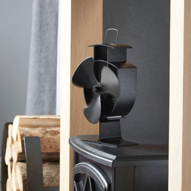 YL401 Ventilador de estufa de chimenea accionado por calor de metal de alta temperatura de 3 aspas, YL401 (Black), YL401 (Bronze), YL401 (Gold), YL401 (Silver), YL401 (White)