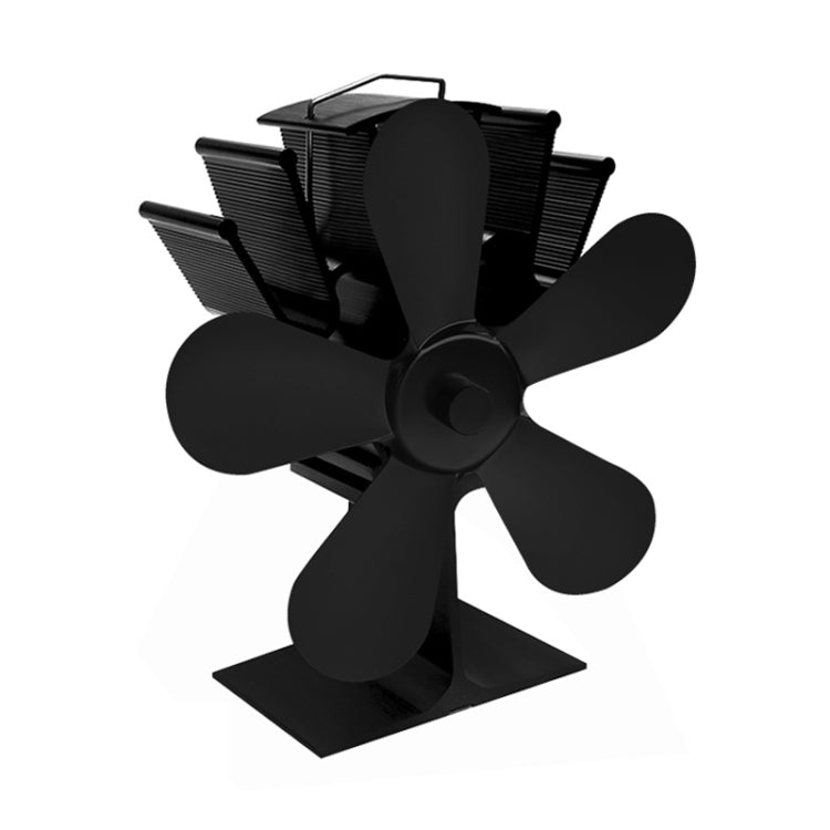 YL602 Ventilador de estufa de chimenea accionado por calor de metal de alta temperatura de 5 aspas, YL602 (Black), YL602 (Bronze), YL602 (Grey), YL602 (Gold), YL602 (Rose Red), YL602 (Silver)