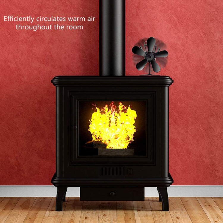 YL602 Ventilador de estufa de chimenea accionado por calor de metal de alta temperatura de 5 aspas, YL602 (Black), YL602 (Bronze), YL602 (Grey), YL602 (Gold), YL602 (Rose Red), YL602 (Silver)