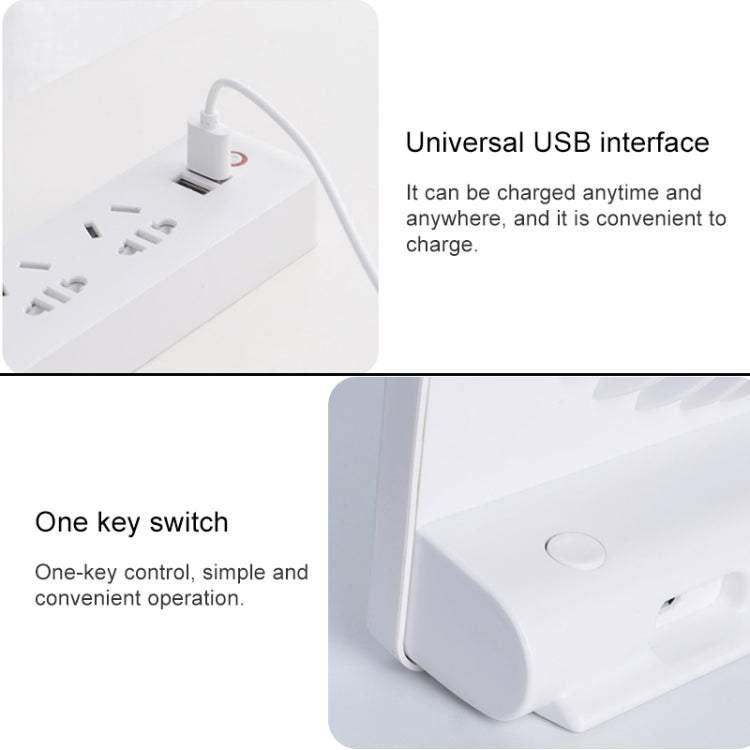 Ventilador eléctrico de escritorio portátil para dormitorio, miniventilador con carga USB
