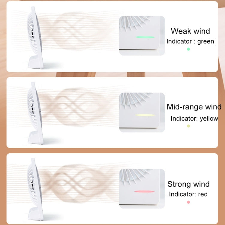 Ventilador eléctrico de escritorio portátil para dormitorio, miniventilador con carga USB