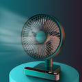 Ventilador eléctrico de escritorio con vibración automática F702 con pantalla LED