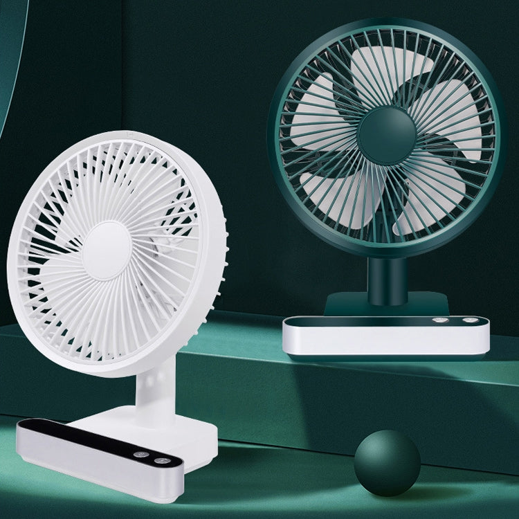 Ventilador eléctrico de escritorio con vibración automática F702 con pantalla LED