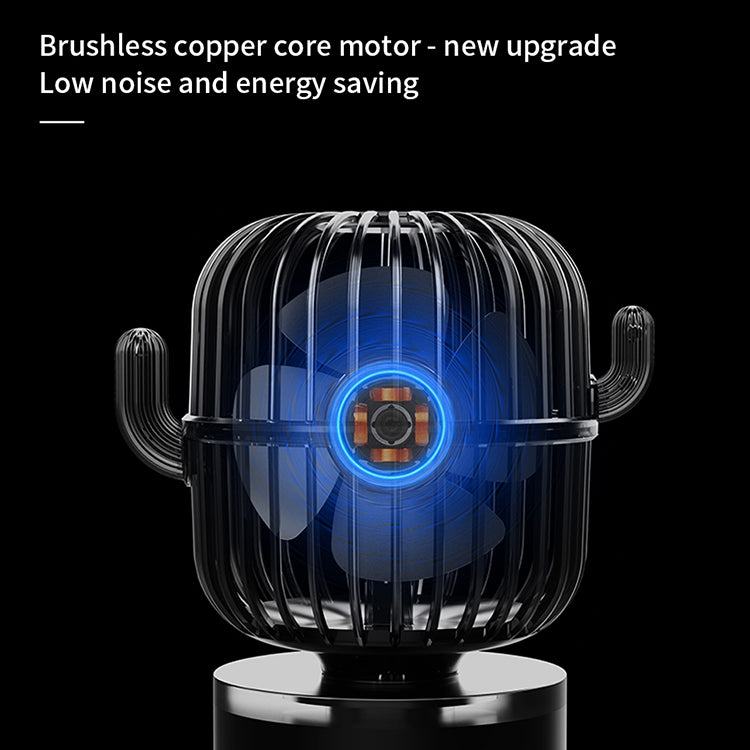 F6 Cactus Mini ventilador portátil USB cabezal móvil ventilador eléctrico de escritorio de mano