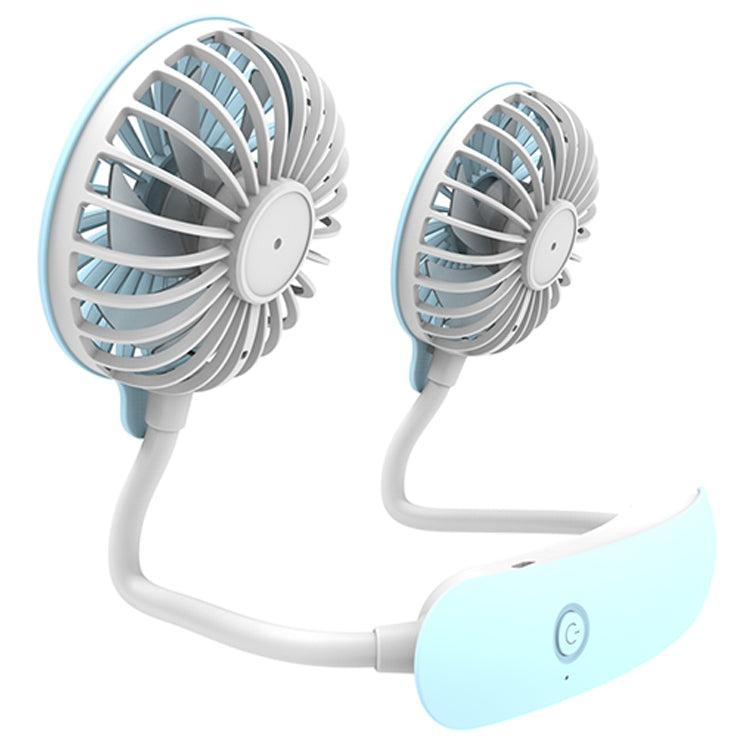 F6 Mini ventilador de cuello colgante para exteriores, ventilador pequeño perezoso con carga USB