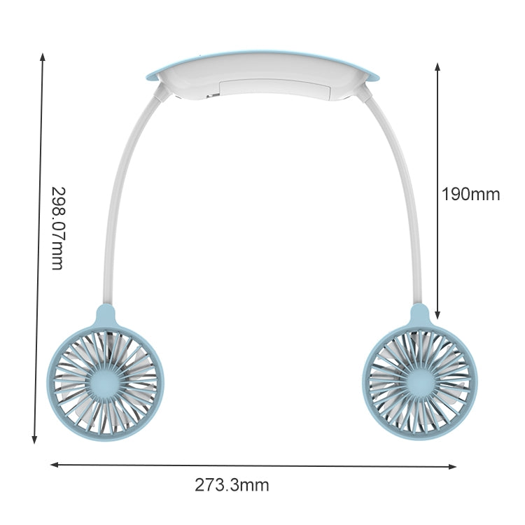 F6 Mini ventilador de cuello colgante para exteriores, ventilador pequeño perezoso con carga USB