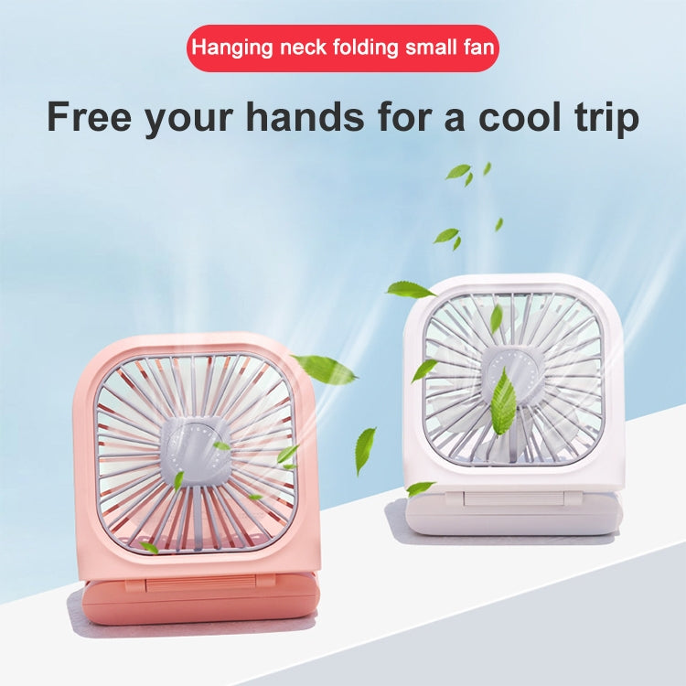Ventilador de mano de galvanoplastia F20, ventilador de cuello colgante USB silencioso plegable de escritorio portátil, F20, F20 (Pink), F20 (Green), F20 (Blue), F20 (White)