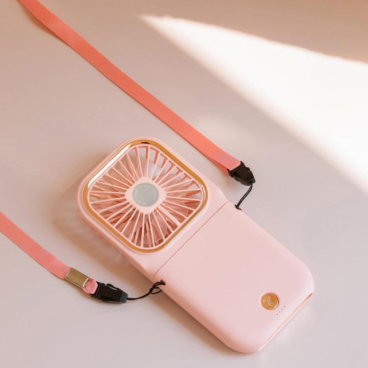 Ventilador de mano con galvanoplastia F30, ventilador de cuello colgante USB silencioso plegable de escritorio portátil, versión mejorada, F30 (Pink), F30 (Green), F30 (Blue), F30 (White)