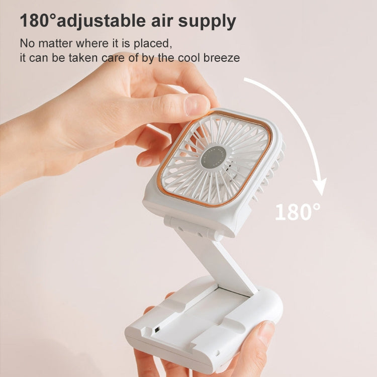Ventilador de mano con galvanoplastia F30, ventilador de cuello colgante USB silencioso plegable de escritorio portátil, versión mejorada, F30 (Pink), F30 (Green), F30 (Blue), F30 (White)