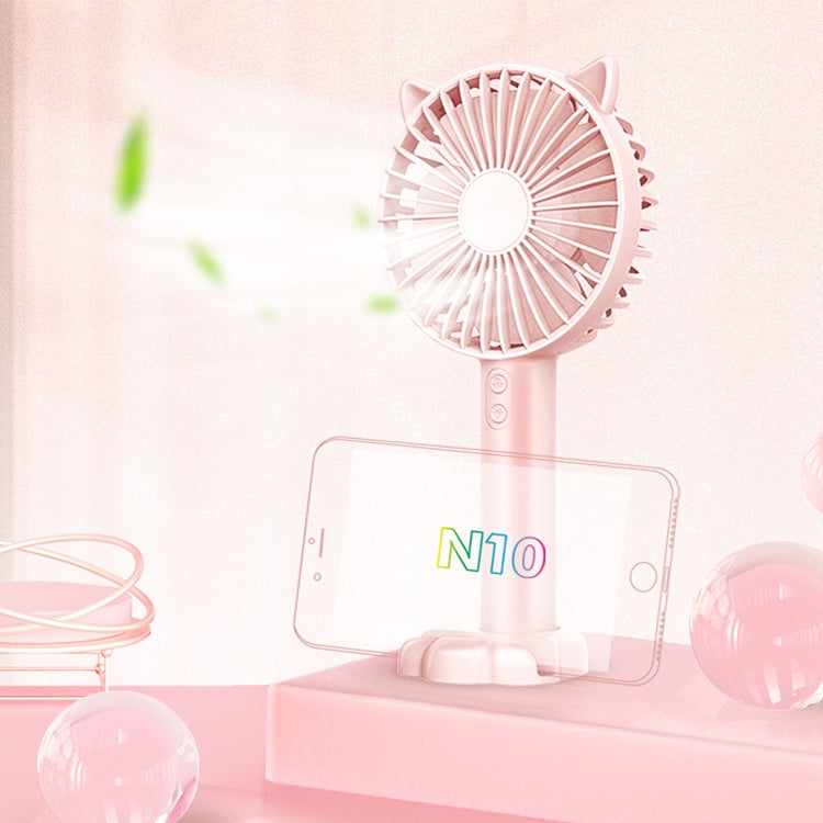 Ventilador eléctrico con soporte de escritorio multifunción N10, con control de 3 velocidades