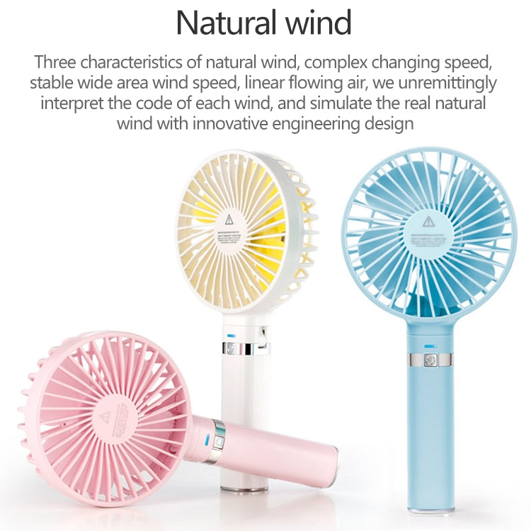 Ventilador eléctrico portátil plegable de mano S2, con control de 3 velocidades y luz nocturna
