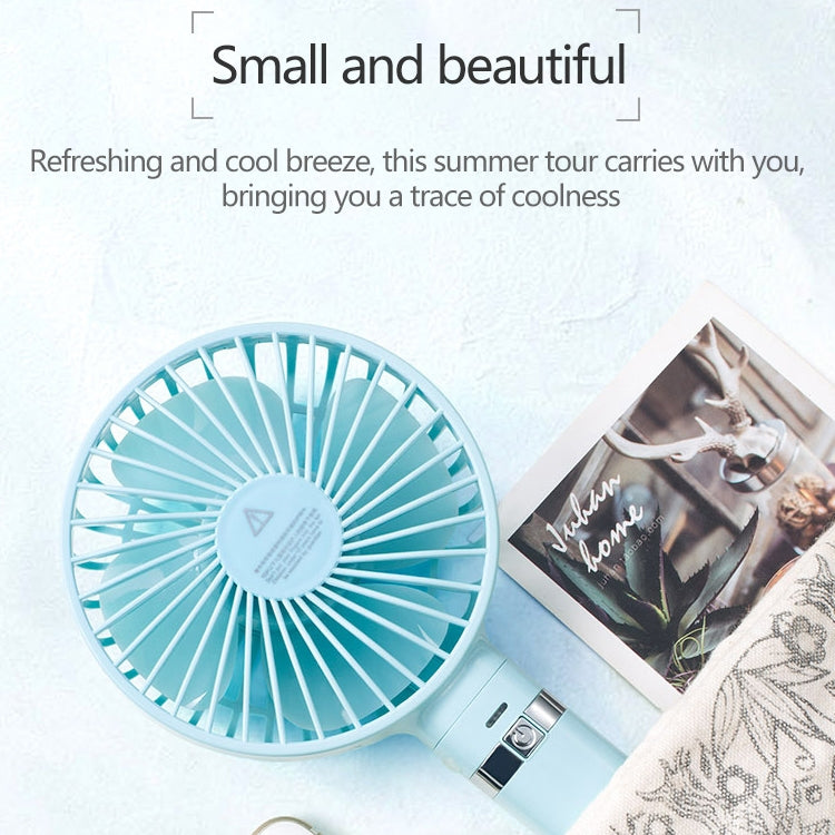 Ventilador eléctrico portátil plegable de mano S2, con control de 3 velocidades y luz nocturna