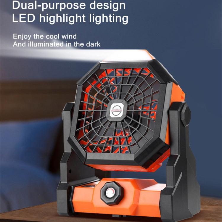 Ventilador portátil para exteriores X3, ventilador de refrigeración por aire con carga USB y lámpara LED de noche