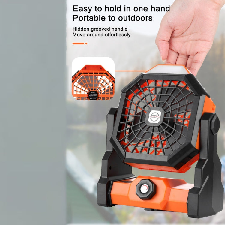 Ventilador portátil para exteriores X3, ventilador de refrigeración por aire con carga USB y lámpara LED de noche
